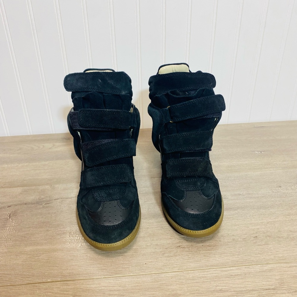 Brand new Isabel Marant bekett leather wedge sneakers size 7,5 no box - Picture 3 of 13